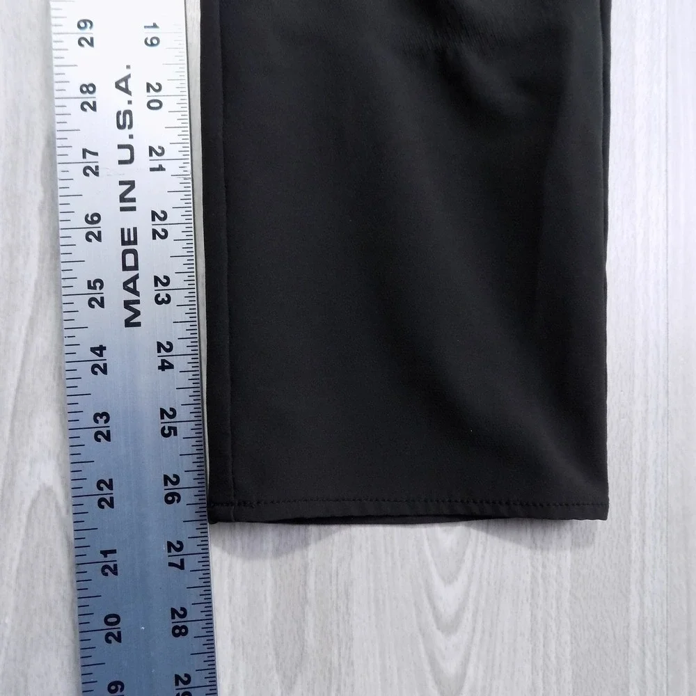 Banana Republic Slim-Tapered Fit Pants Men 32x30 Black Performance Tech Casual